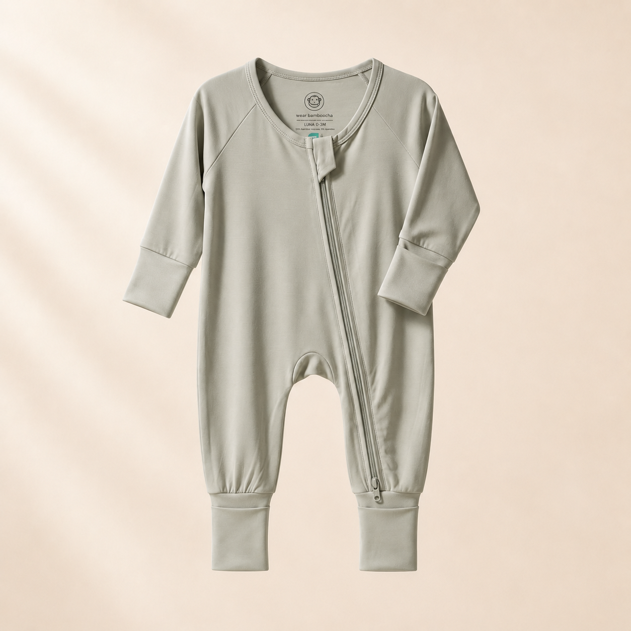 Bamboo Baby Romper - Big Comfort Energy Grey