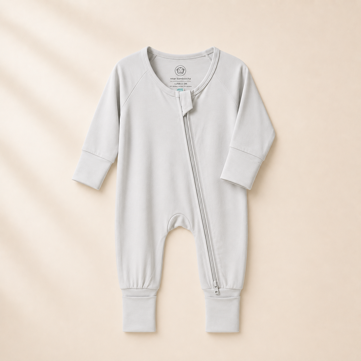 Bamboo Baby Romper - Big Comfort Energy Grey