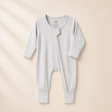 Bamboo Baby Romper - Big Comfort Energy Grey