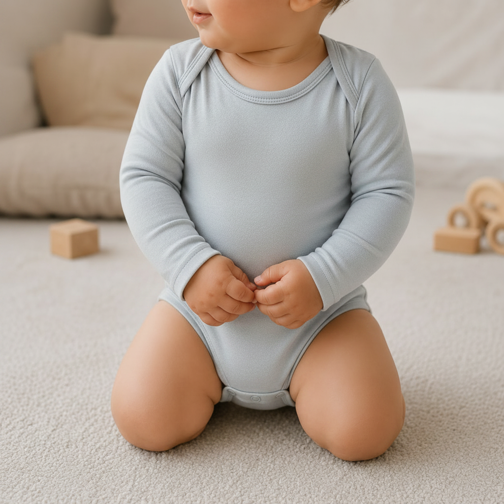 Bamboo Baby Body - Big Fit Energy Grey