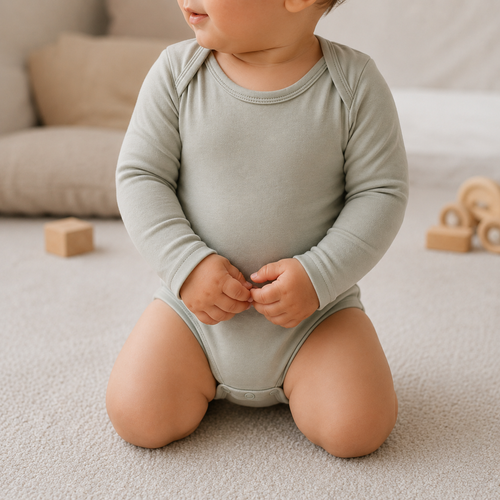 Bamboo Baby Body - Big Fit Energy Green