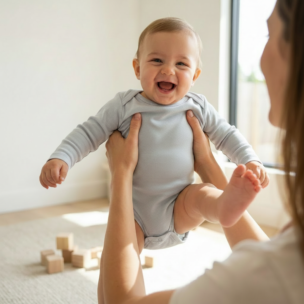 Bamboo Baby Body - Big Fit Energy Grey